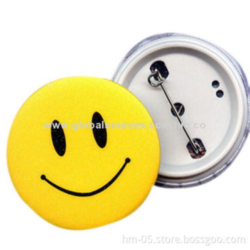 Tin Plate Badge, Made of Food-grade Tinplate, Customized Designs are Welcome